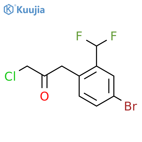 1-(4-Bromo-2-(difluoromethyl)phenyl)-3-chloropropan-2-one structure