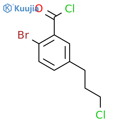 2-Bromo-5-(3-chloropropyl)benzoyl chloride structure
