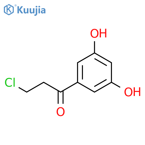 1-Propanone, 3-chloro-1-(3,5-dihydroxyphenyl)- structure
