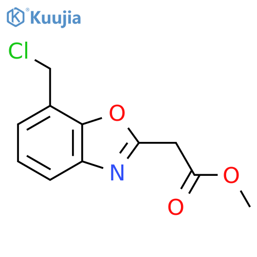 Methyl 7-(chloromethyl)benzo[d]oxazole-2-acetate structure