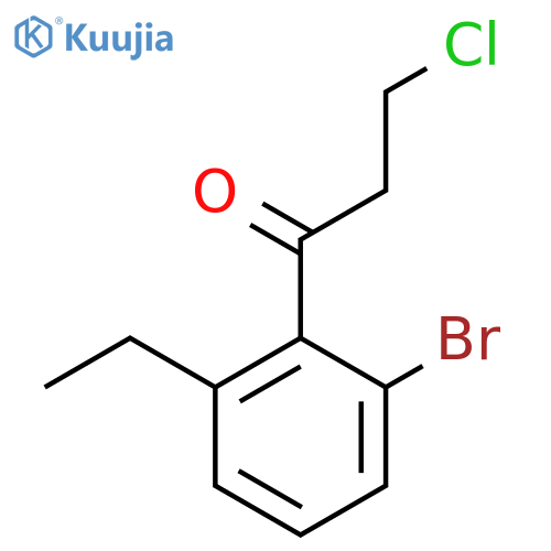 1-(2-Bromo-6-ethylphenyl)-3-chloropropan-1-one structure
