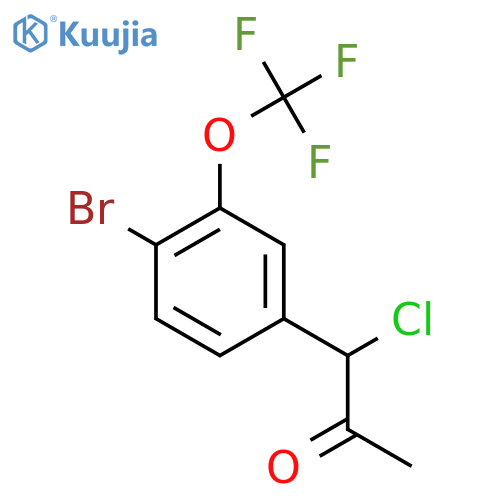 1-(4-Bromo-3-(trifluoromethoxy)phenyl)-1-chloropropan-2-one structure