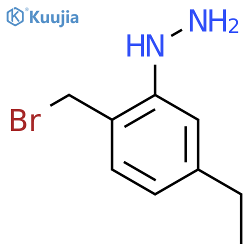 2-(Bromomethyl)-5-ethylphenylhydrazine structure