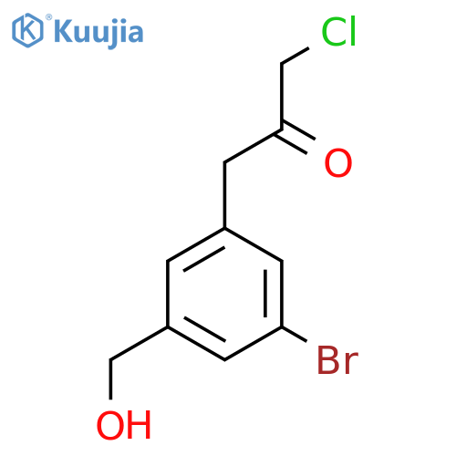 1-(3-Bromo-5-(hydroxymethyl)phenyl)-3-chloropropan-2-one structure