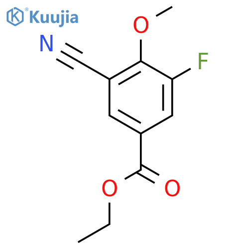 Ethyl 3-cyano-5-fluoro-4-methoxybenzoate structure