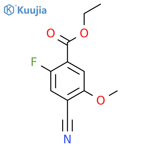Ethyl 4-cyano-2-fluoro-5-methoxybenzoate structure