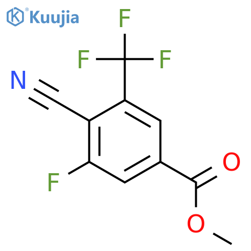 Methyl 4-cyano-3-fluoro-5-(trifluoromethyl)benzoate structure