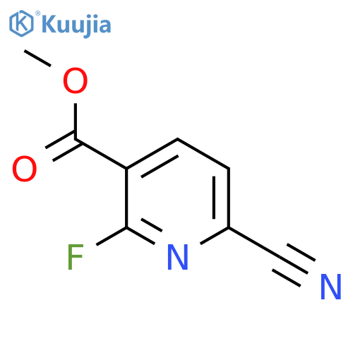 Methyl 6-cyano-2-fluoronicotinate structure