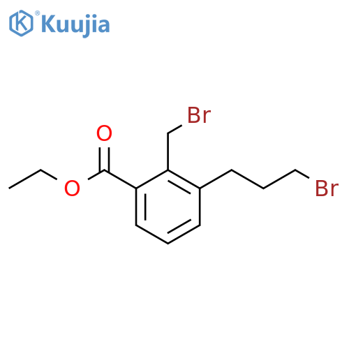Ethyl 2-(bromomethyl)-3-(3-bromopropyl)benzoate structure