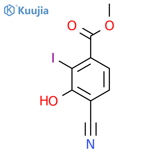 Methyl 4-cyano-3-hydroxy-2-iodobenzoate structure
