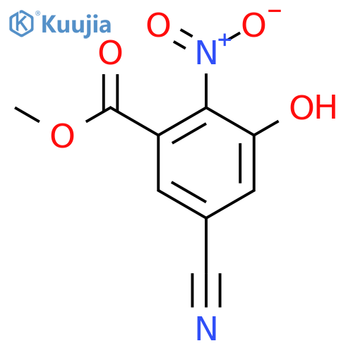 Methyl 5-cyano-3-hydroxy-2-nitrobenzoate structure