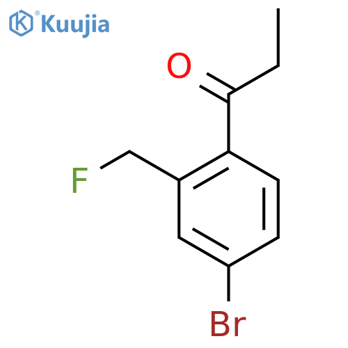 1-(4-Bromo-2-(fluoromethyl)phenyl)propan-1-one structure