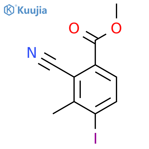 Methyl 2-cyano-4-iodo-3-methylbenzoate structure