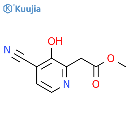 Methyl 4-cyano-3-hydroxypyridine-2-acetate structure