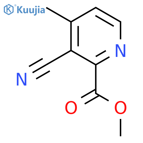 Methyl 3-cyano-4-methylpicolinate structure