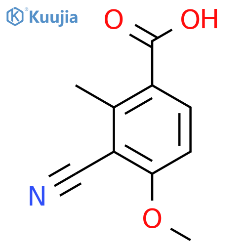 3-Cyano-4-methoxy-2-methylbenzoic acid structure