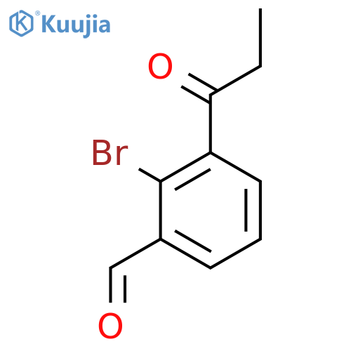 2-Bromo-3-propionylbenzaldehyde structure