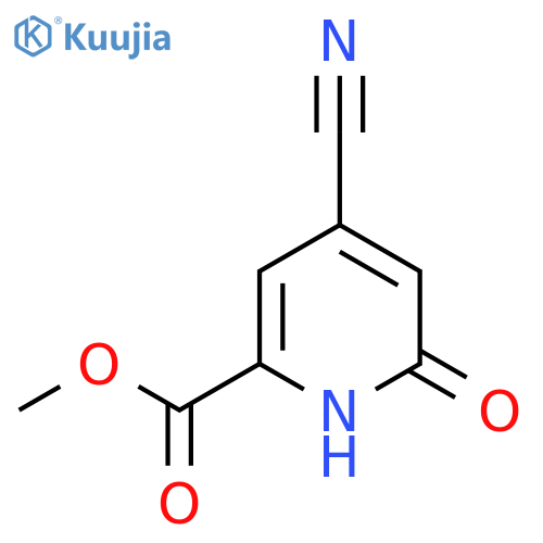 Methyl 4-cyano-6-hydroxypicolinate structure