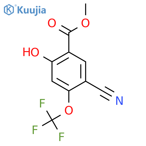 Methyl 5-cyano-2-hydroxy-4-(trifluoromethoxy)benzoate structure