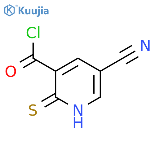 5-Cyano-2-mercaptonicotinoyl chloride structure