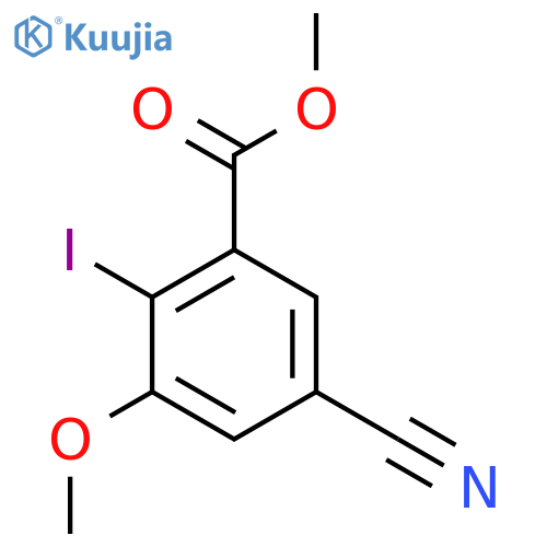Methyl 5-cyano-2-iodo-3-methoxybenzoate structure