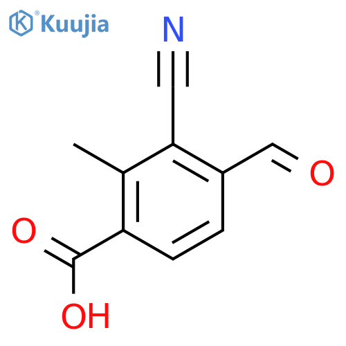 3-Cyano-4-formyl-2-methylbenzoic acid structure