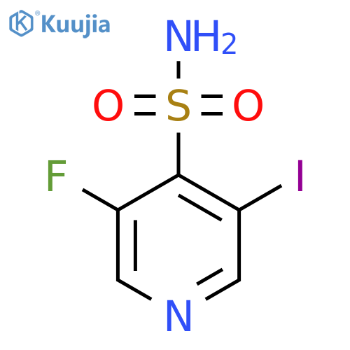 3-Fluoro-5-iodopyridine-4-sulfonamide structure