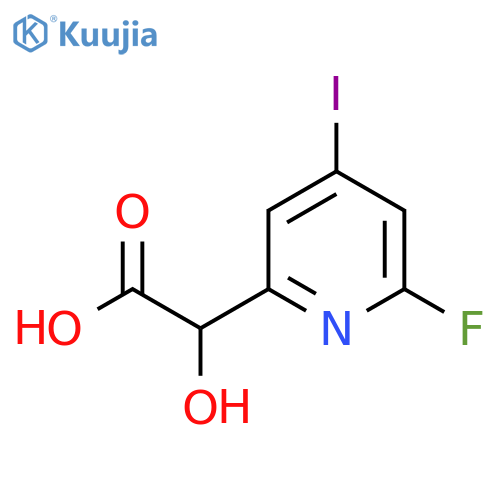 2-(2-Fluoro-4-iodopyridin-6-yl)-2-hydroxyacetic acid structure