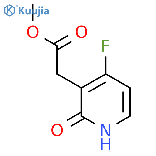 Methyl 4-fluoro-2-hydroxypyridine-3-acetate structure