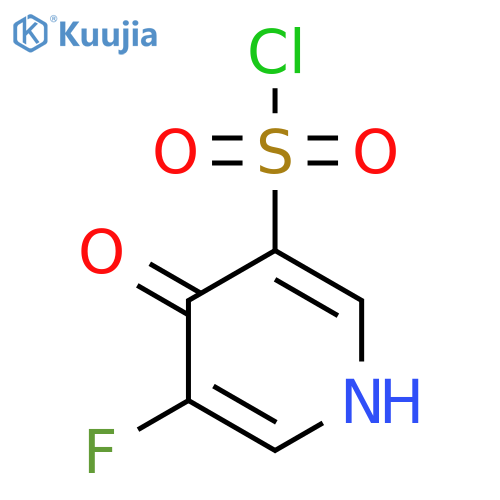 3-Fluoro-4-hydroxypyridine-5-sulfonyl chloride structure