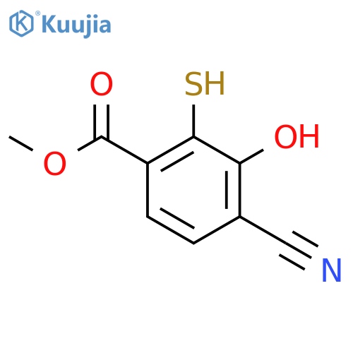 Methyl 4-cyano-3-hydroxy-2-mercaptobenzoate structure
