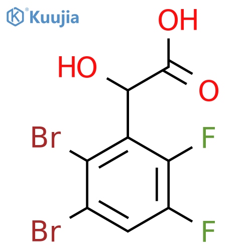 2,3-Dibromo-5,6-difluoromandelic acid structure