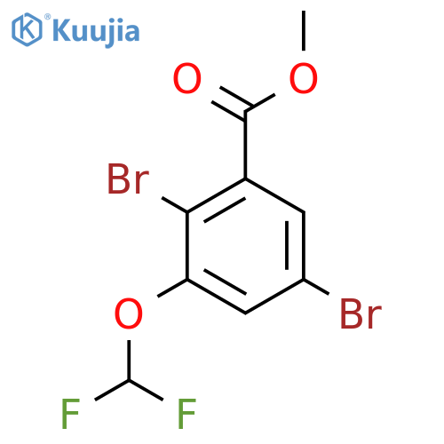Methyl 2,5-dibromo-3-(difluoromethoxy)benzoate structure