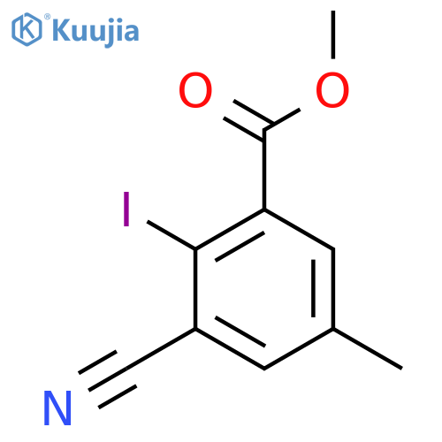Methyl 3-cyano-2-iodo-5-methylbenzoate structure