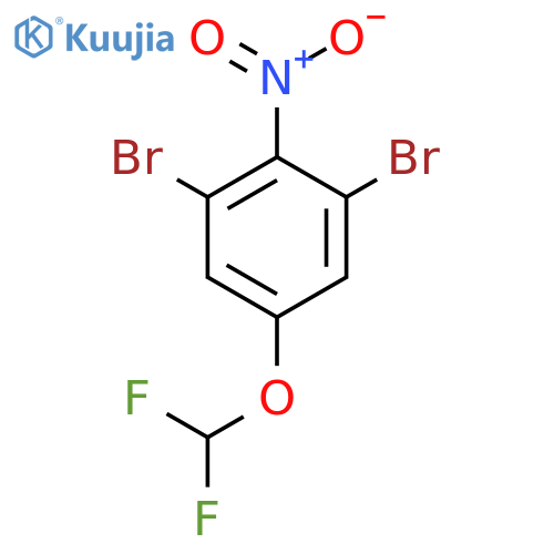 1,3-Dibromo-5-difluoromethoxy-2-nitrobenzene structure