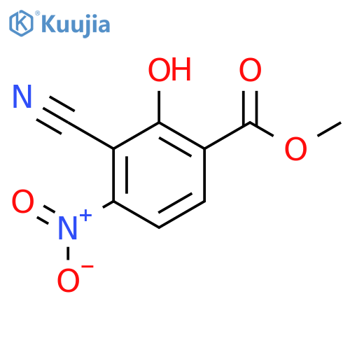 Methyl 3-cyano-2-hydroxy-4-nitrobenzoate structure