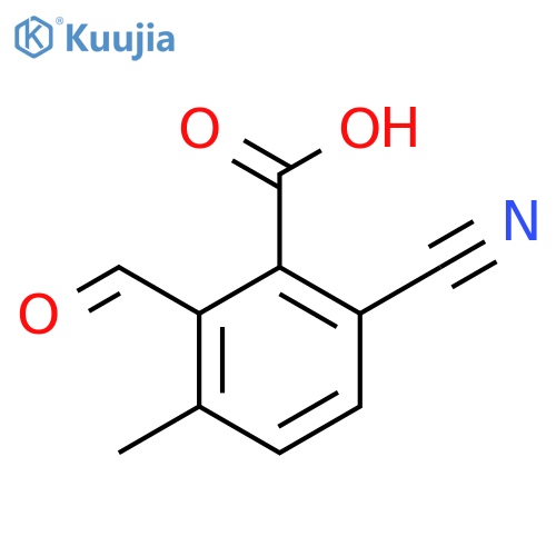 6-Cyano-2-formyl-3-methylbenzoic acid structure