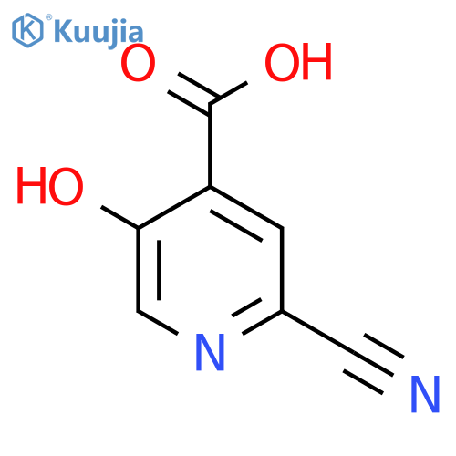 2-Cyano-5-hydroxyisonicotinic acid structure