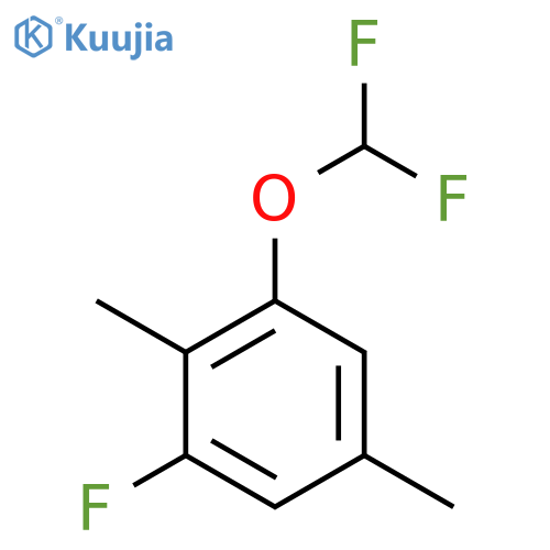 1-Difluoromethoxy-2,5-dimethyl-3-fluorobenzene structure