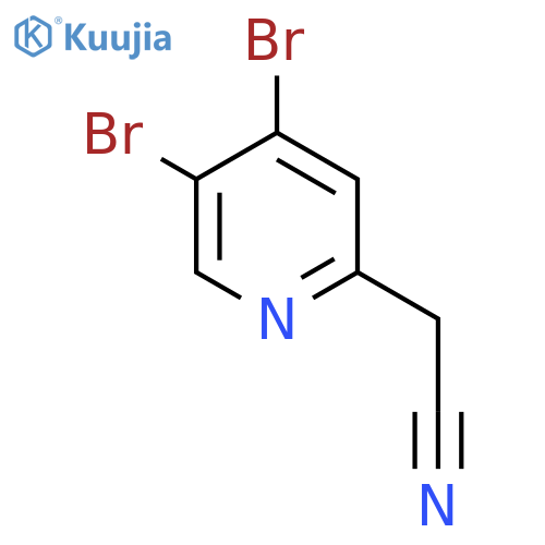 4,5-Dibromopyridine-2-acetonitrile structure