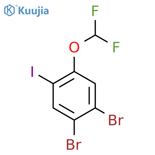 1,2-Dibromo-4-difluoromethoxy-5-iodobenzene structure