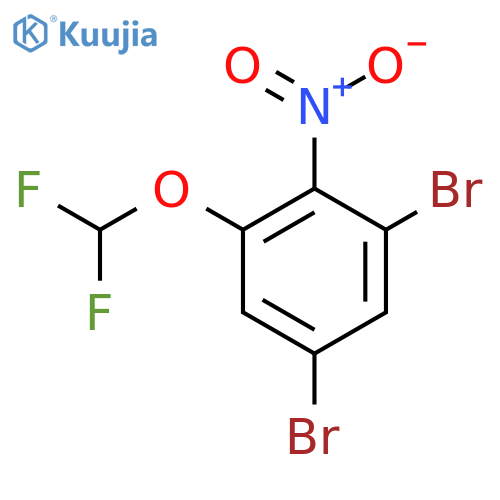 1,5-Dibromo-3-difluoromethoxy-2-nitrobenzene structure