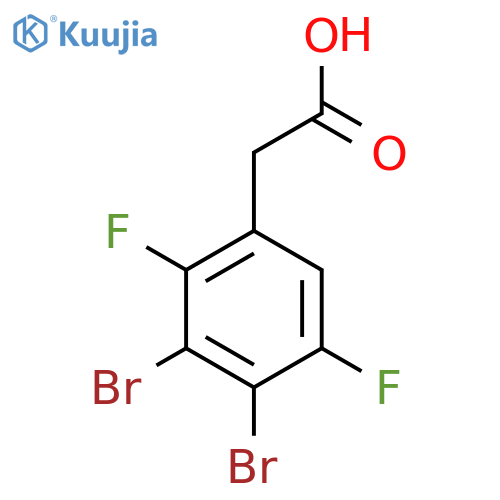 3,4-Dibromo-2,5-difluorophenylacetic acid structure