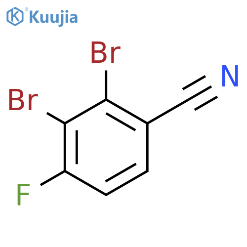 2,3-Dibromo-4-fluorobenzonitrile structure