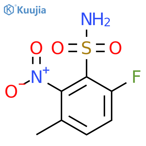 6-Fluoro-3-methyl-2-nitrobenzenesulfonamide structure