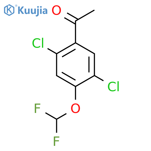 2',5'-Dichloro-4'-(difluoromethoxy)acetophenone structure