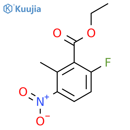 Ethyl 6-fluoro-2-methyl-3-nitrobenzoate structure