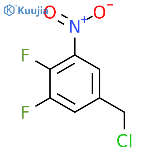3,4-Difluoro-5-nitrobenzyl chloride structure