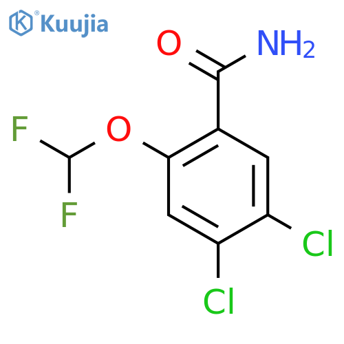 4,5-Dichloro-2-(difluoromethoxy)benzamide structure