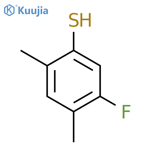 5-Fluoro-2,4-dimethylbenzenethiol structure